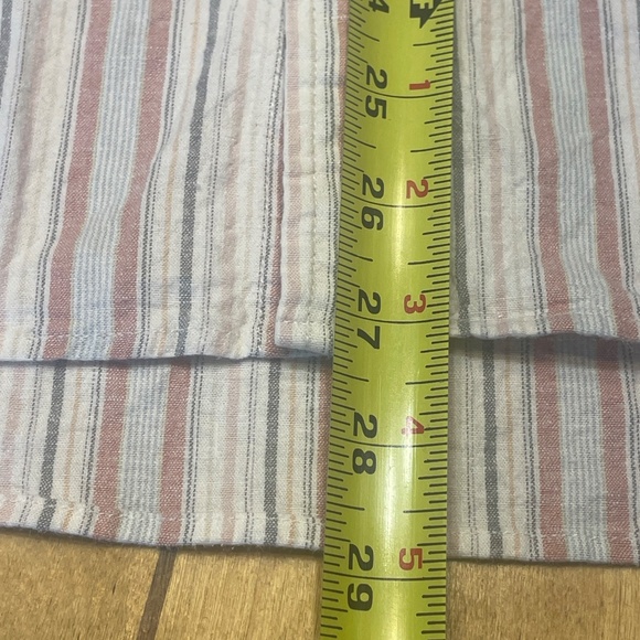 Marine Layer XL Striped Button Up Shirt One Pocket Short Sleeve - Picture 8 of 16